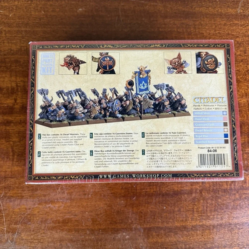 Warhammer 16 Dwarf Warriors Longbeards Regiment Retired Fantasy Old World NEW
